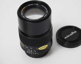 MINOLTA MD 135mm 3.5 Portrait ROKKOR -X Prime Fx Full Frame like New lens Fully Functional Manual Focus