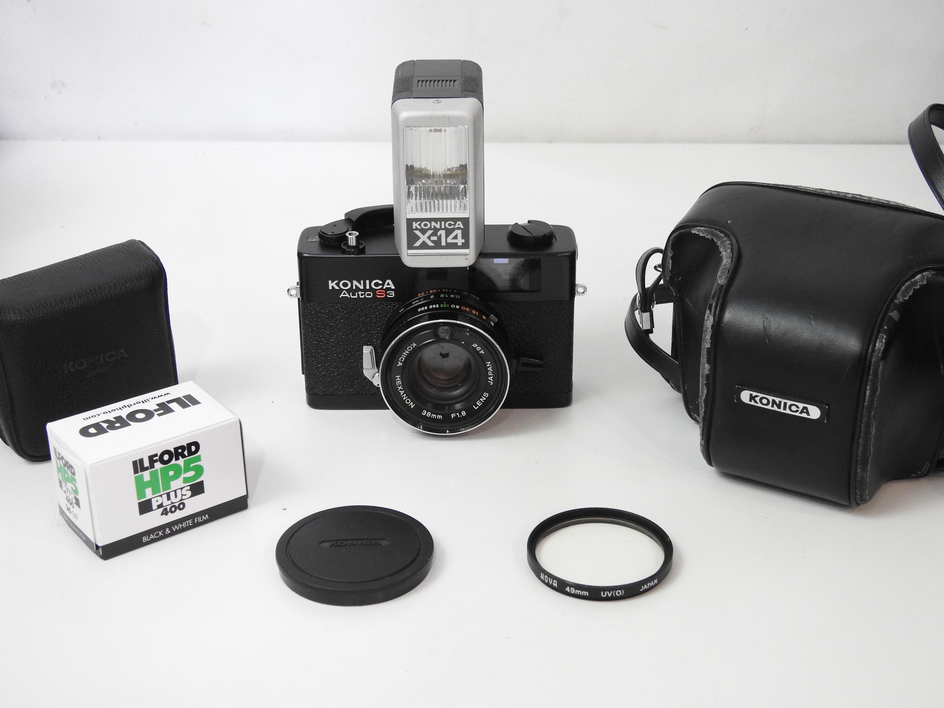 Rare Konica Auto S3 AF Range-finder Film Camera With 38mm F