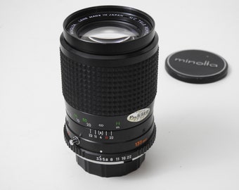 MINOLTA 135mm 3.5 Portrait ROKKOR - QD Prime Fx Full Frame lens Fully Functional Manual Focus