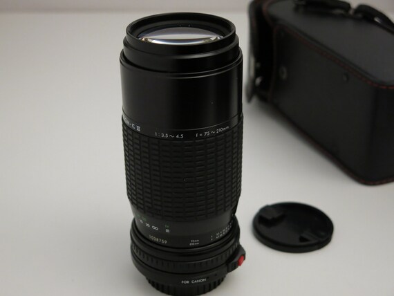 Sigma Zoom Lens 75 210mm F 3 5 4 5 Zoom Mark K Iii For Canon Etsy