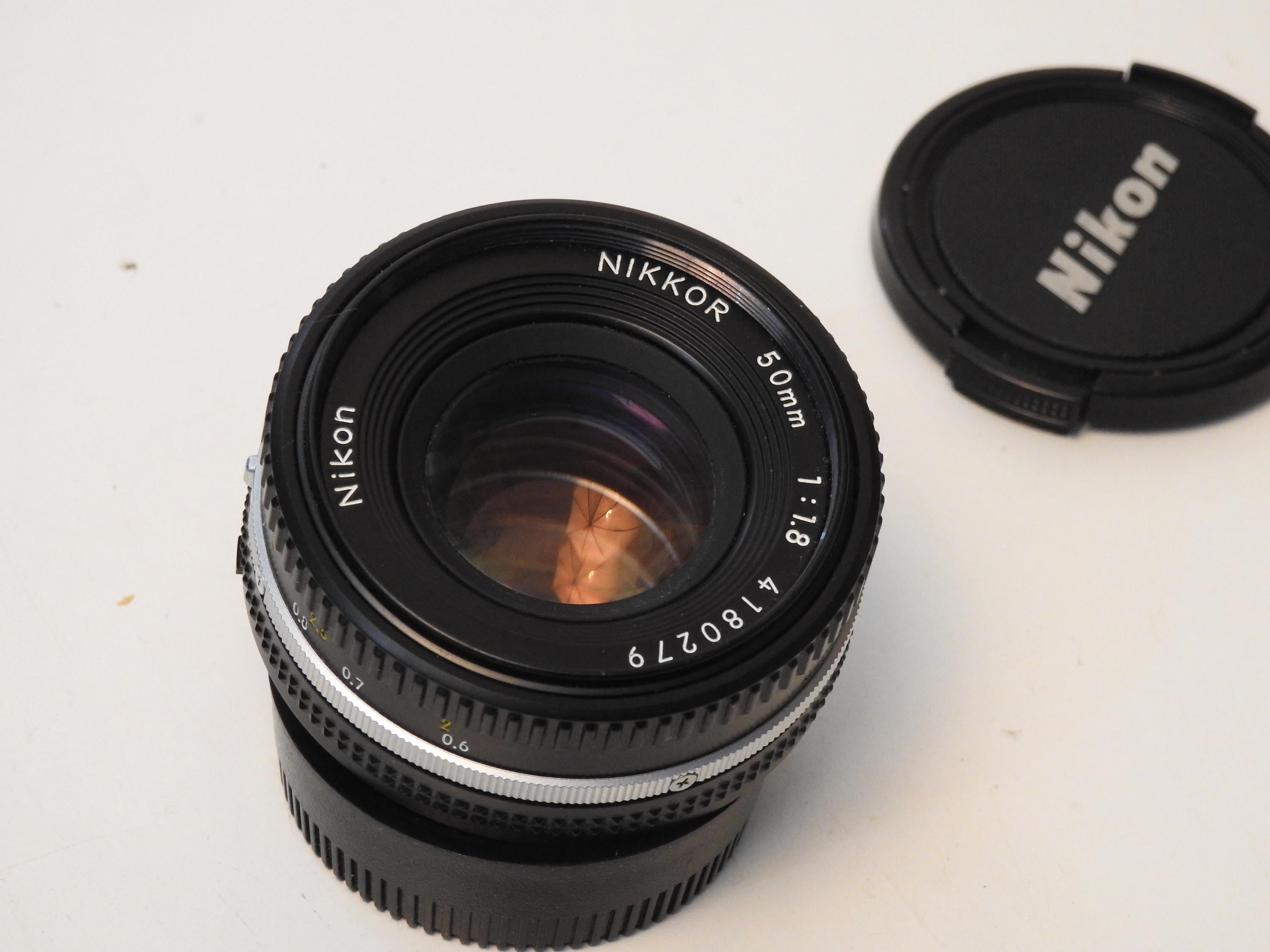 Nikon NIKKOR 50mm F/1.8 Ai-s Pancake Lens, Prime Full Frame