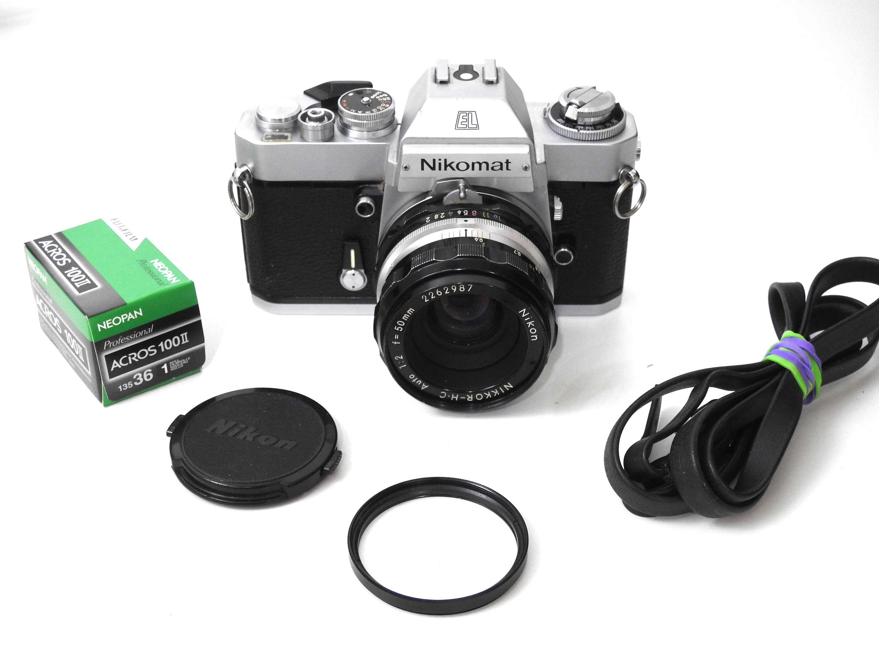 Nikon Nikomat EL: Vintage 35mm Film Camera with Nikkor 50mm Lens