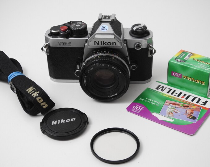 Nikon FM2 N SLR Fully Manual Film Camera Fully Functional Nikkor 50mm 1