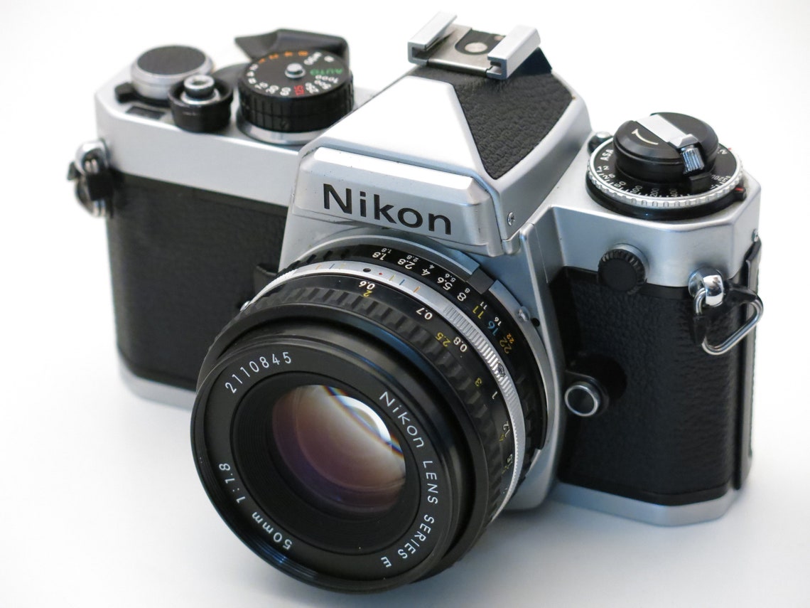 Pristine Nikon FE 35mm SLR Manual Film Camera Nikon 50mm 1.8 Etsy