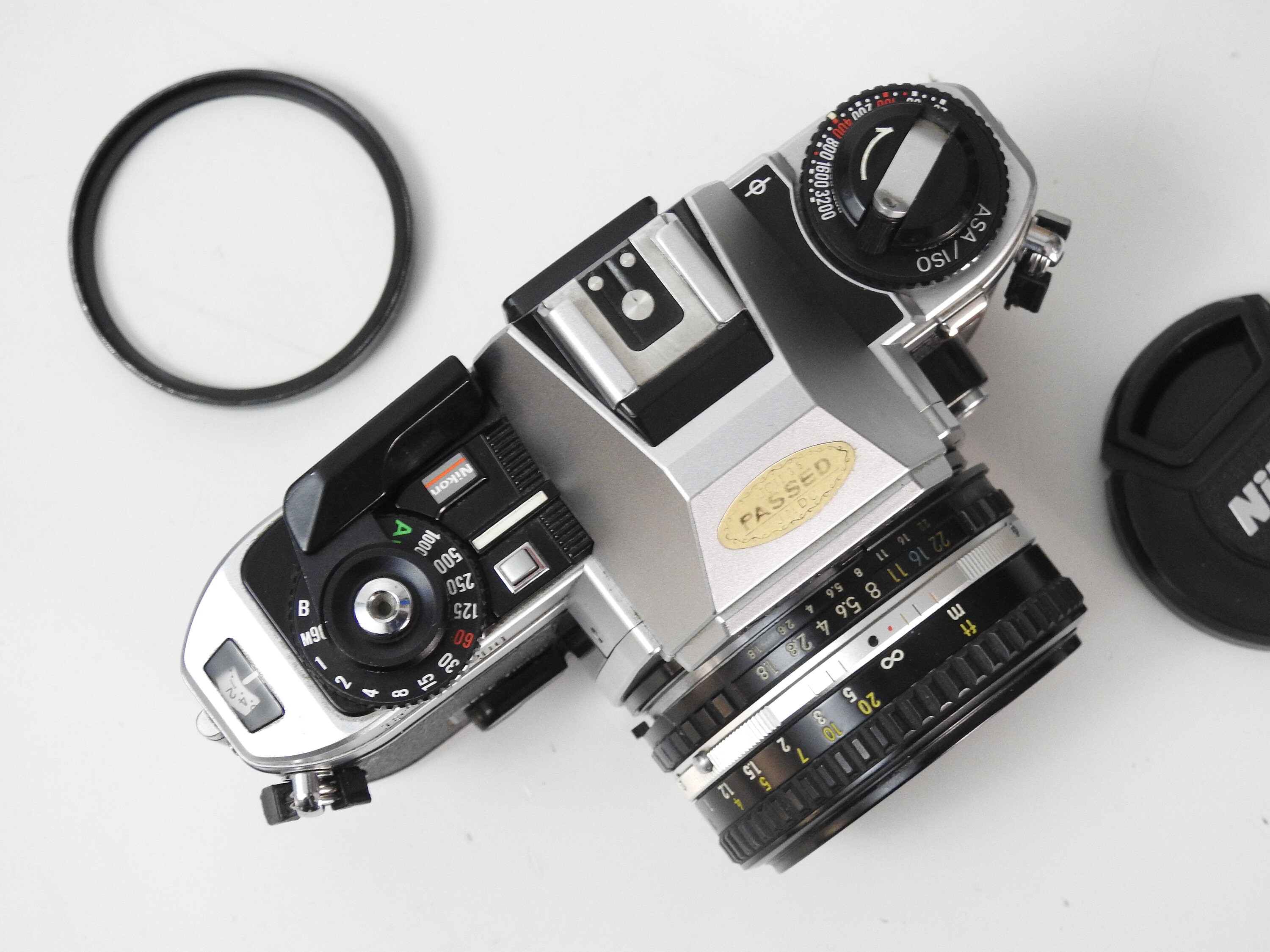Nikon FG-20 Film Camera: 50mm Prime Lens, New Light Seals + Color