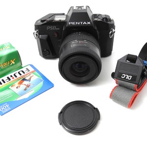 PENTAX P50 Date SLR film camera with Pentax 35-80 Lens Color Film image 1
