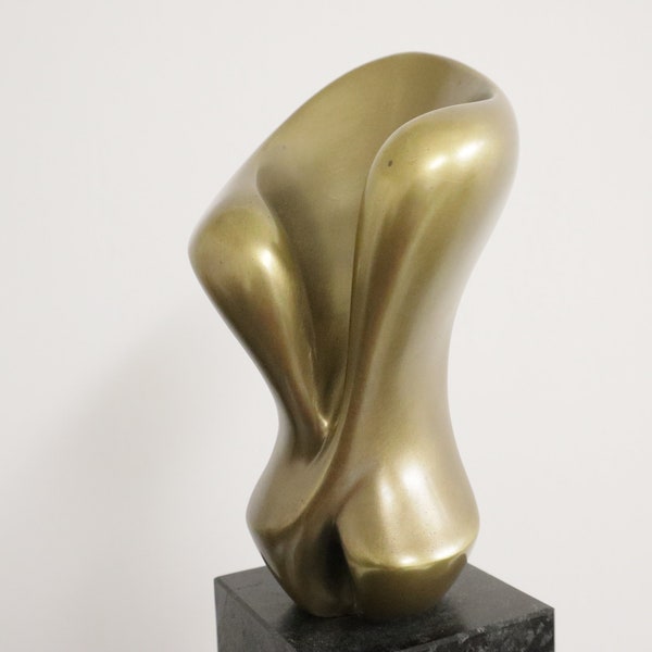 Bronze Sculpture " Infinity ", Modern Art, Bronze Form Patinated, Bronze Art as a Gift, Wedding Gift