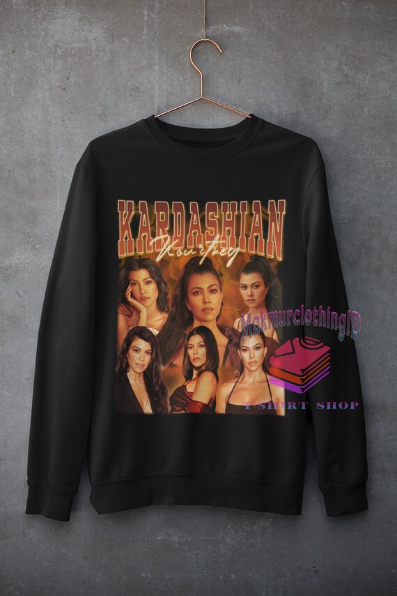 Kourtney Kardashian Retro T-shirt, Vintage Unisex Clothing  display picture 3