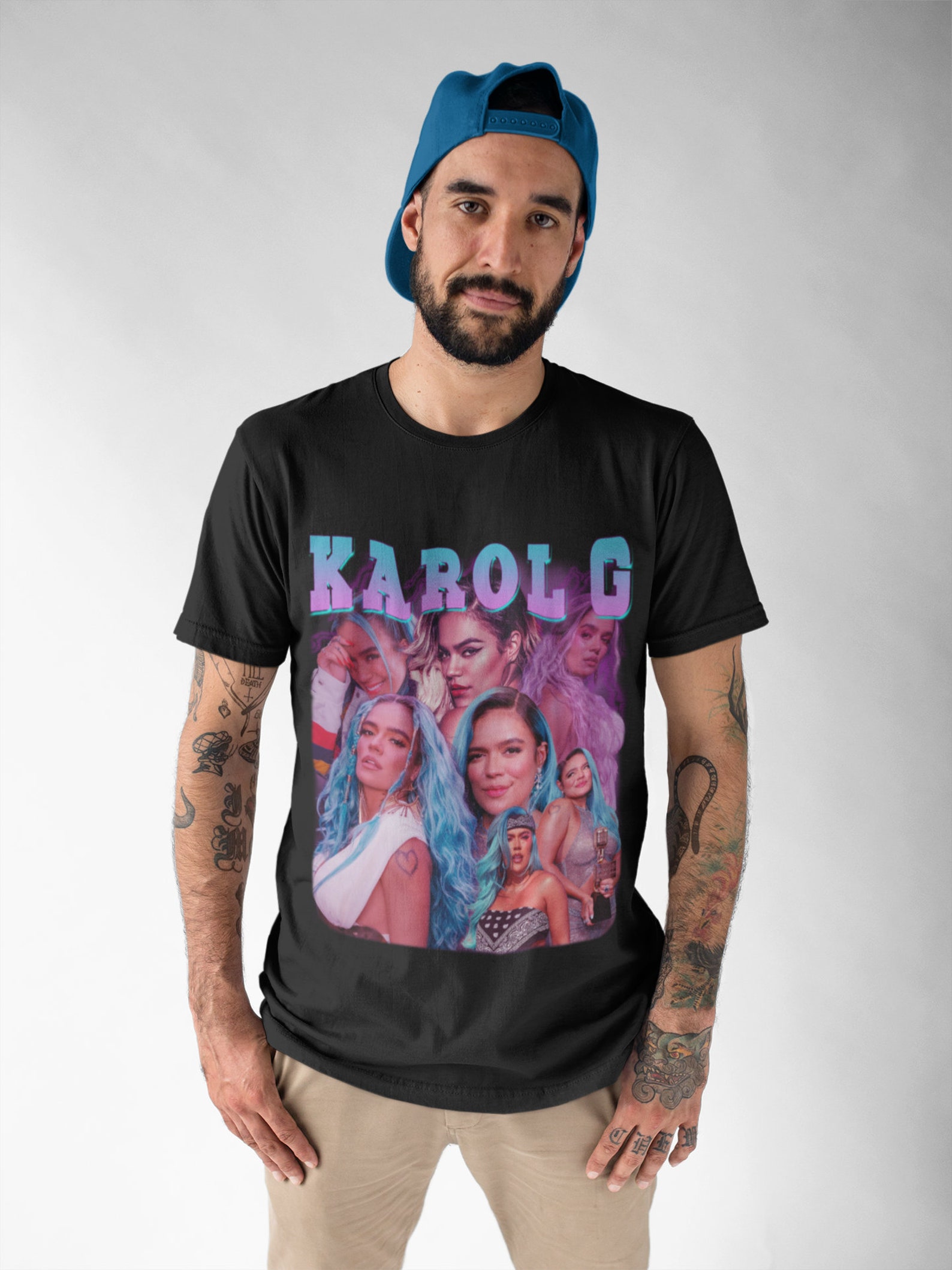 Karol G Ropa Camiseta retro Karol G, camiseta con estampado vintage Karol G, ropa ...