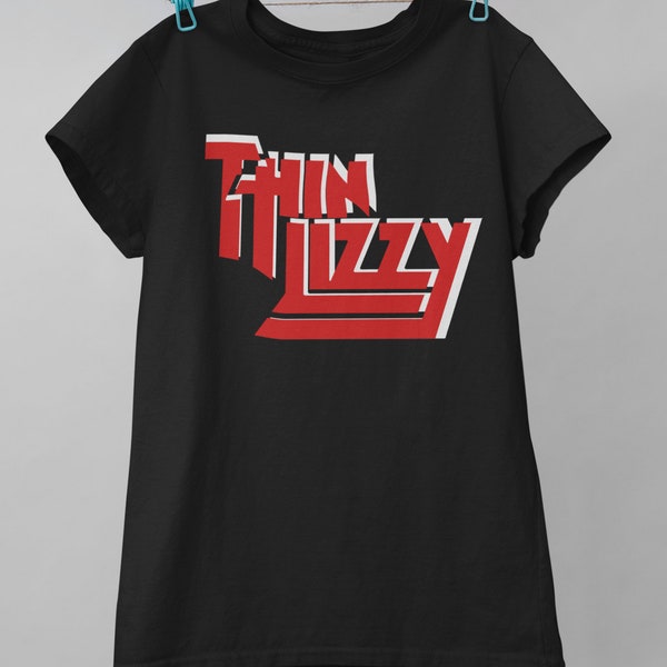 Thin Lizzy Logo Band shirt, Thin Lizzy Vintage print T-Shirt