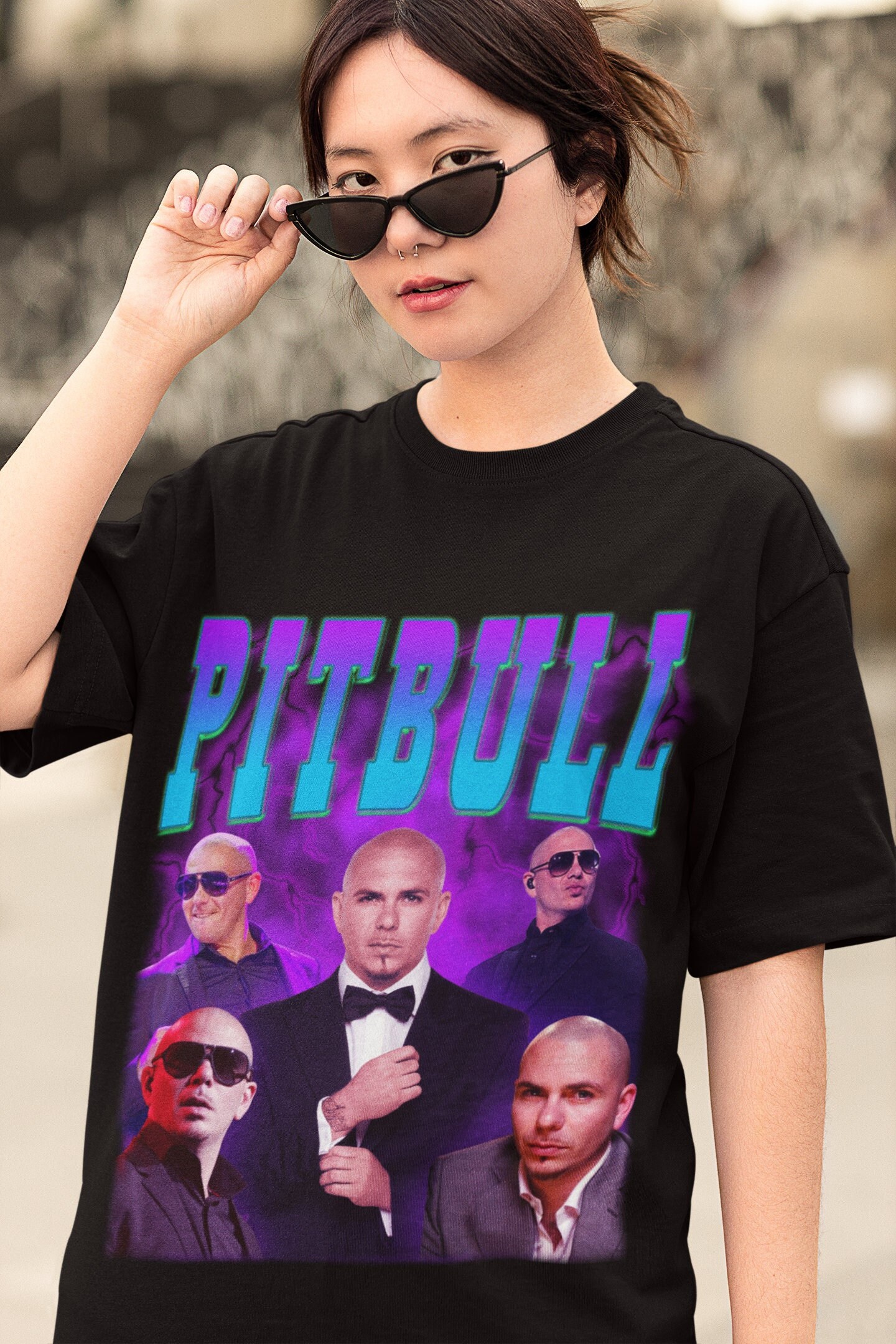 Pitbull Retro Shirt Pitbull Rapper Vintage 90 s Print T shirt Pitbull Hip Hop Unisex Clothing Pitbull Sweatshirt Pitbull Gift Etsy