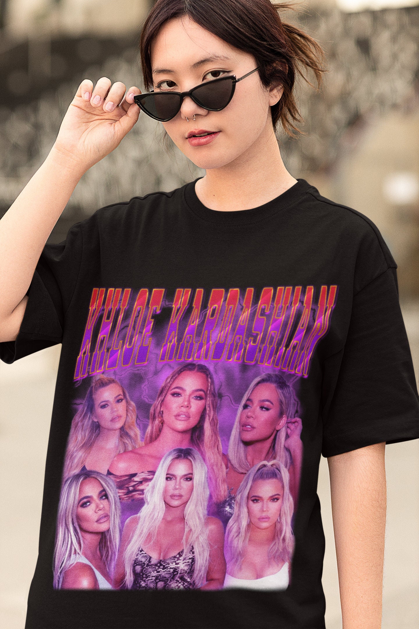 Khloe Kardashian Retro 90s T-shirt, Crewneck Sweatshirt - Etsy