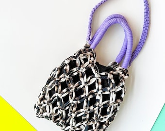 Printed Macrame Bags - Medium Size with strap