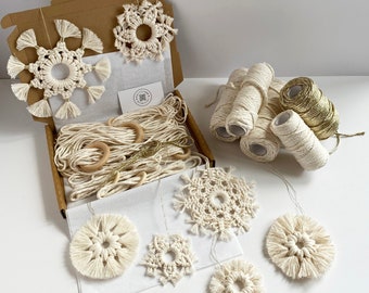 D.I.Y. Macrame Snowflakes - Seven