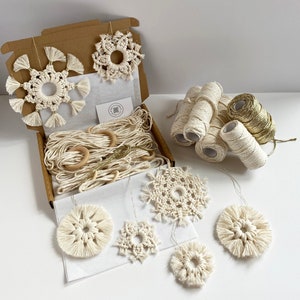 D.I.Y. Macrame Snowflakes - Seven