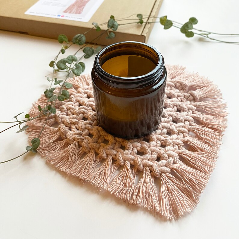 Macrame Wall Hanging Coaster Kit D.I.Y