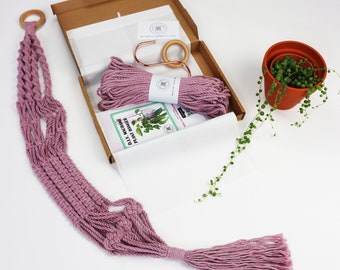 D.I.Y. Macrame Plant Hanger Kit with Video