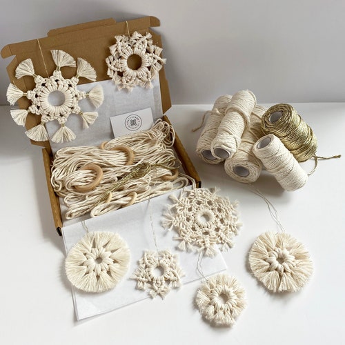 D.I.Y. Macrame Snowflakes - Seven