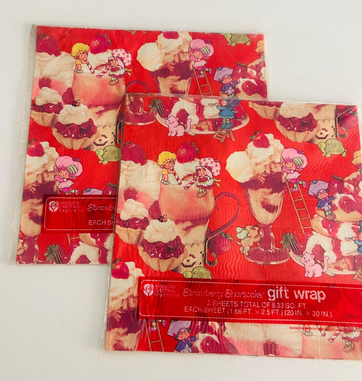 Strawberry Shortcake Vintage Wrapping - Etsy display picture 1
