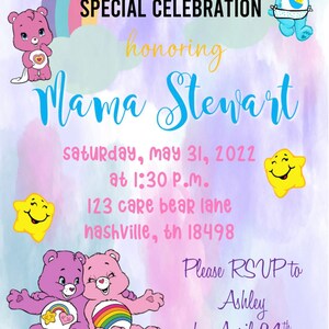 Glücksbären-Baby-Dusche-Einladung