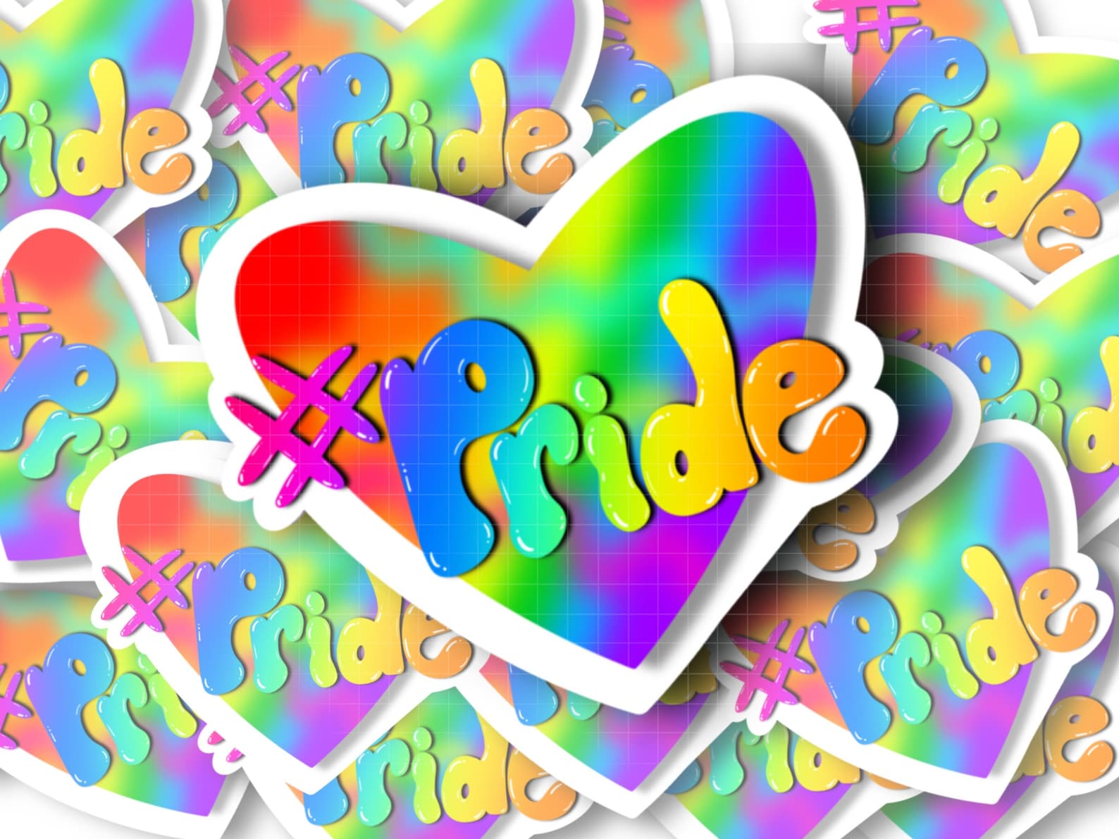Hashtag Pride Printable Sticker Gay Pride LGBTQ | Etsy