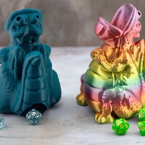 Torre de Dados Baby Dragon | 39 opções de cores | Perfeita para D&D e outros jogos de dados de mesa!