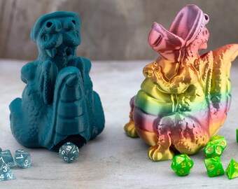 Baby Dragon Tärningstorn | 39 färgalternativ | Perfekt för D&D och andra tärningsspel med brädspel!