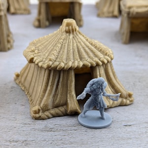 Medium Tent | Empire of Scorching Sands 15mm/28mm/32mm Desert Terrain for D&D, Wargames, Tabletop Gaming