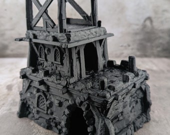 Großes Haus (Variante B) | Empire of Scorching Sands 15 mm/28 mm/32 mm Wüsten Gelände für D&D, Wargames, Tabletop Gaming