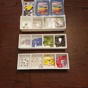 Thunder Alley Spiel Insert Organizer | 3D gedruckte Aufbewahrungslösung