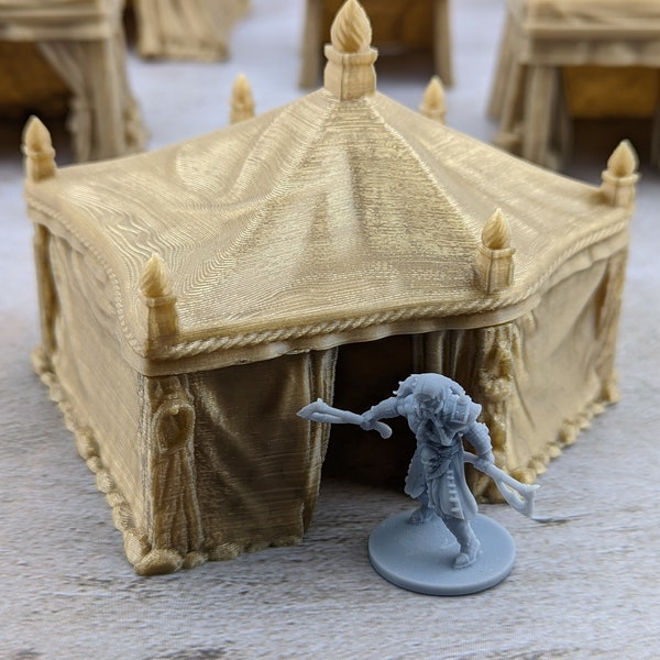 Large Tent | Empire of Scorching Sands 15mm/28mm/32mm Desert Terrain for D&D, Wargames, Tabletop Gaming
