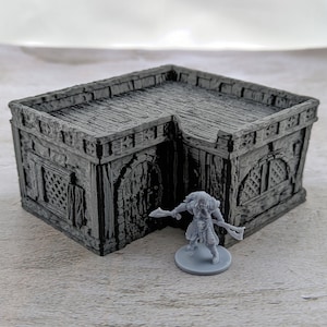 Small House (Variant A) | Empire of Scorching Sands 15mm/28mm/32mm Desert Terrain for D&D, Wargames, Tabletop Gaming