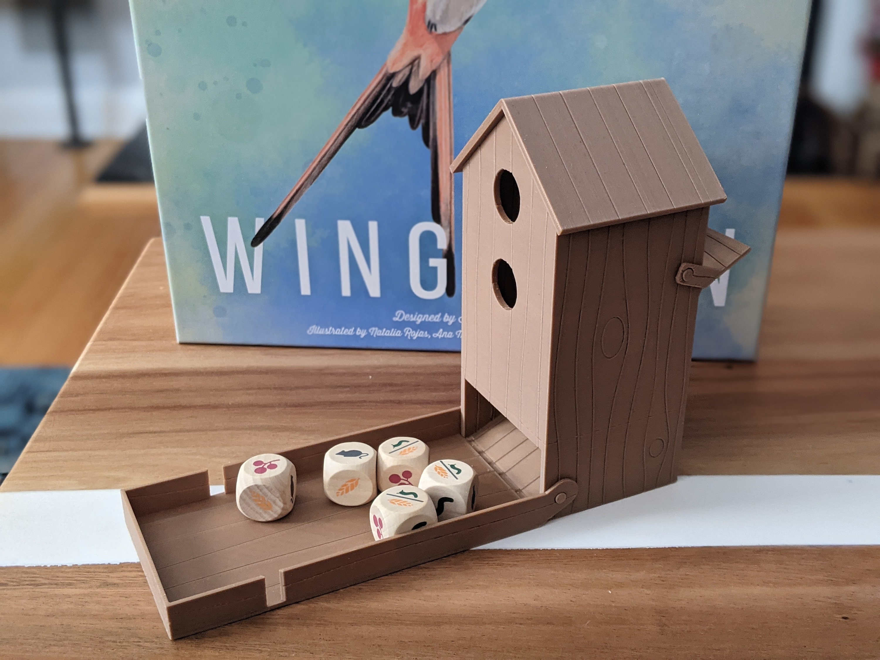 Customizable Birdhouse Dice Tower for Wingspan with Fold Down Etsy