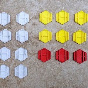 Gloomhaven Hex Base Set of 30 for Regular, Elite, & Boss Monsters Standees | 3D printed board game accessories