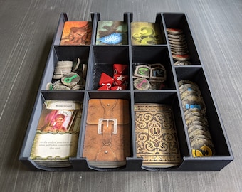 Mansions of Madness Game Components Organizer | fits sleeved cards | 3D printed storage solution for MoM 2nd edition