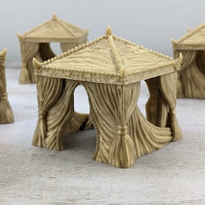 Bazaar Tent | Empire of Scorching Sands 15mm/28mm/32mm Desert Terrain for D&D, Wargames, Tabletop Gaming