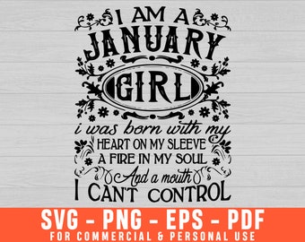 Download January Birthday Svg Etsy