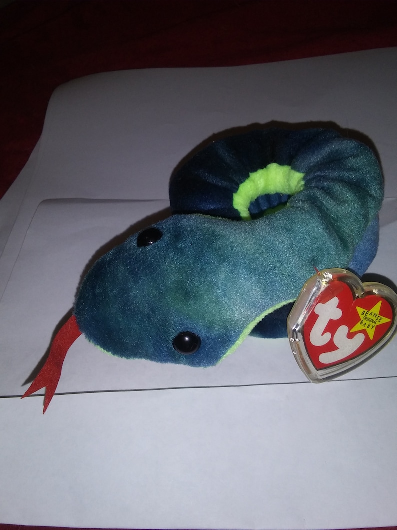 TY Beanie Baby Original RARE Mint hissy the Snake | Etsy