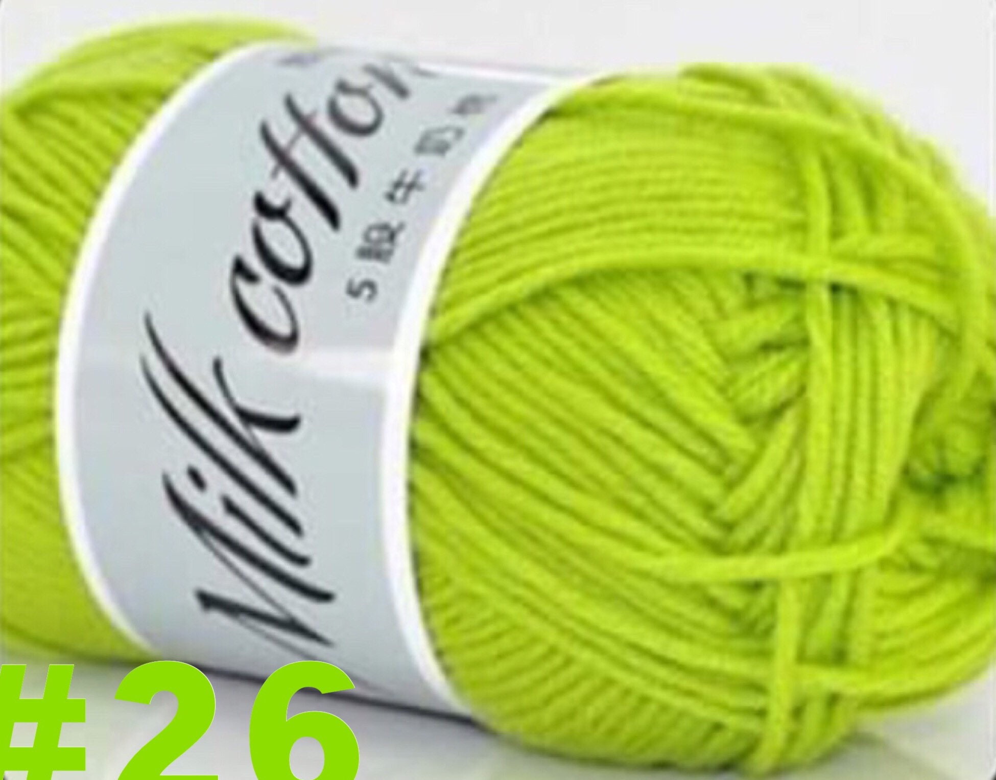 Milk cotton 5 ply. SET OF 6 | Etsy