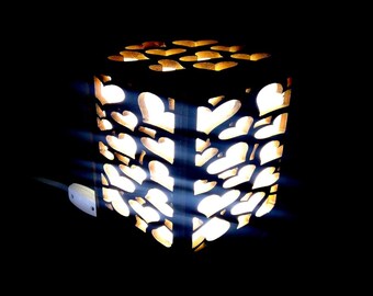 amazing love light night LED plywood lantern heart lamp bedroom LED light gift for lovers perfect mothers day gift