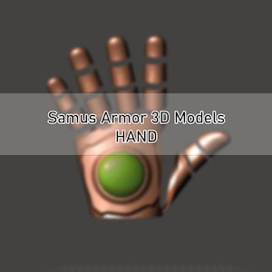 Adjustable Samus Armor 3D model for Cosplay - Hand