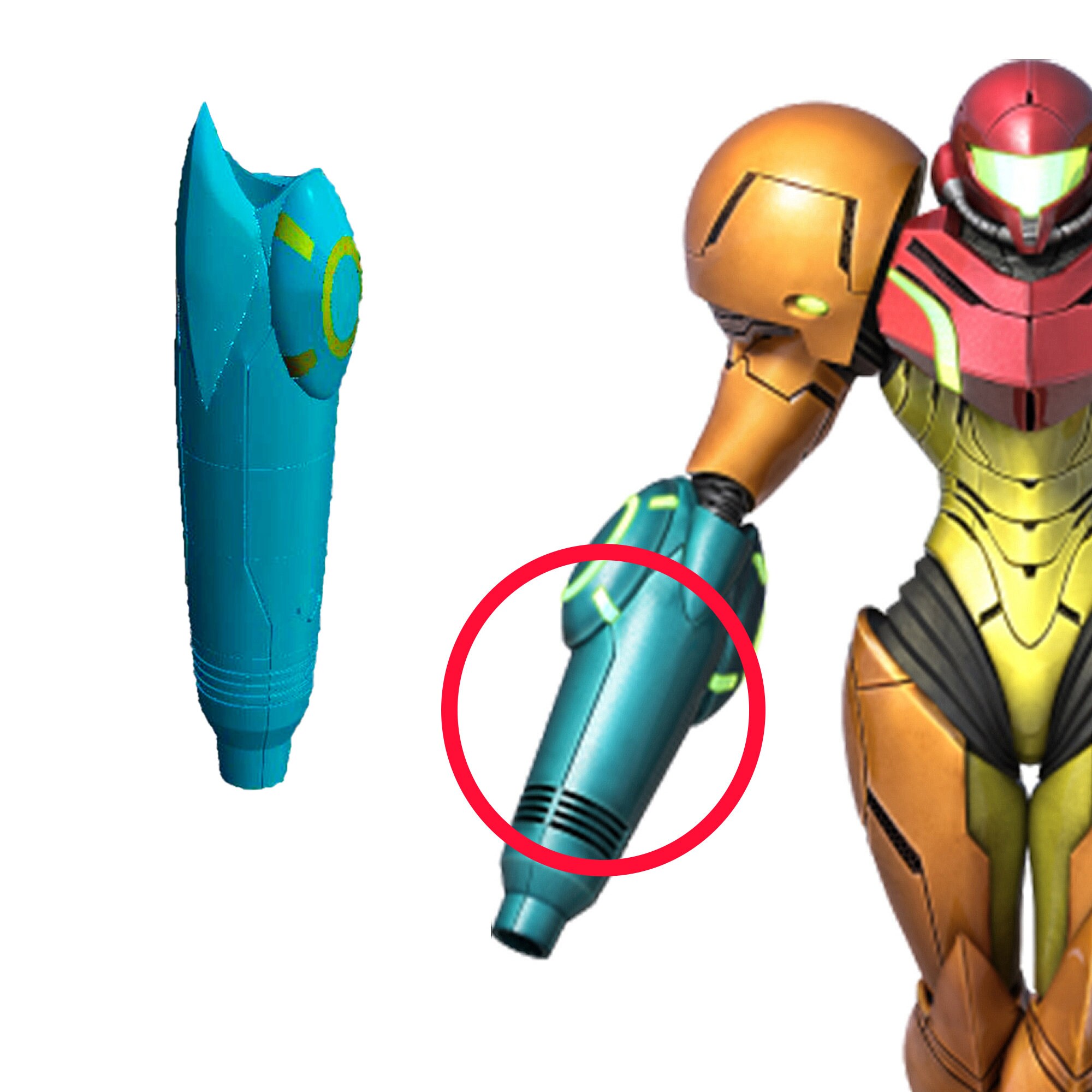 Adjustable Samus Armor 3D Model for Cosplay - Cannon - Etsy