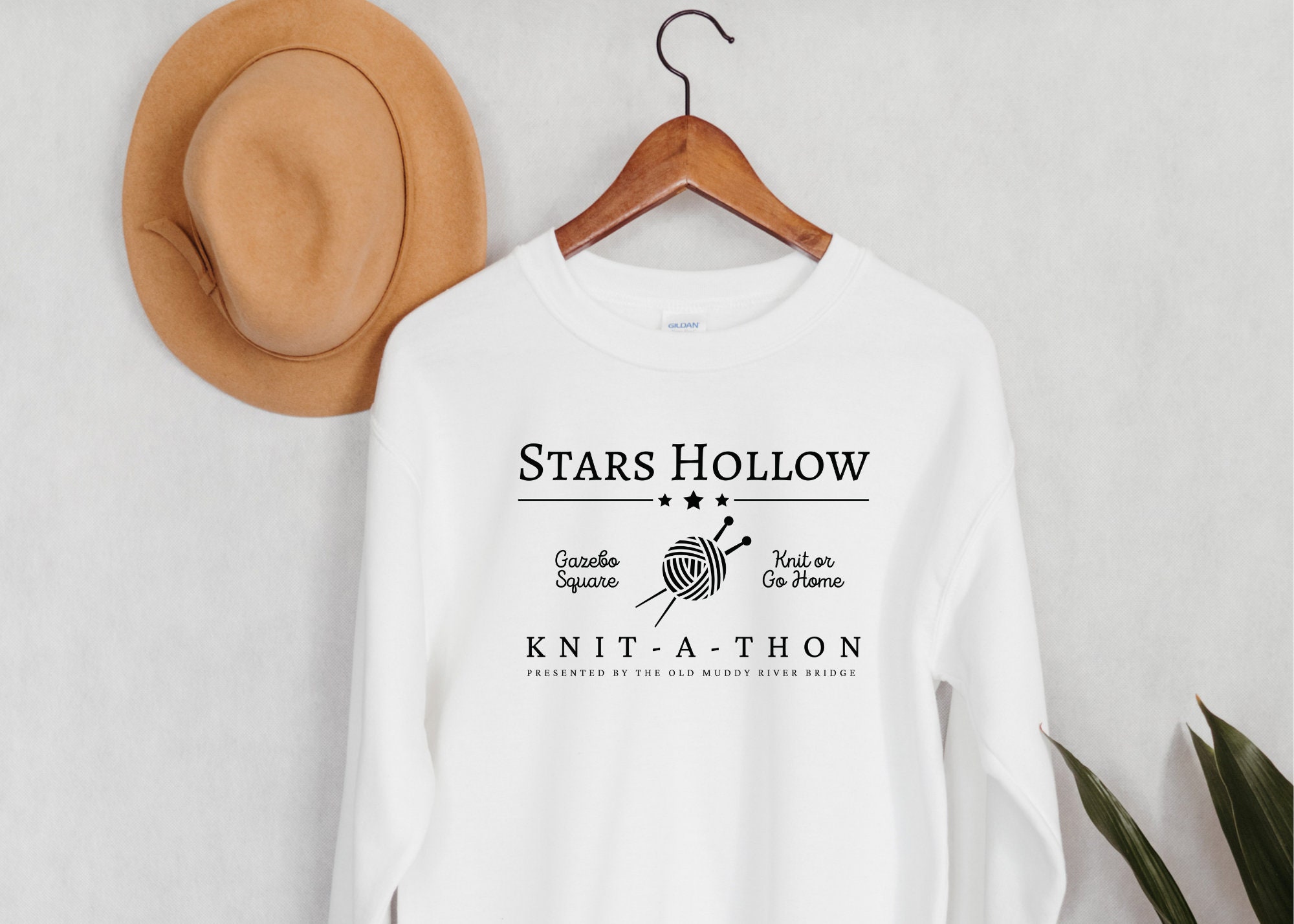Stars Hollow Sweatshirt / Knit A Thon Sweatshirt / Rory and | Etsy