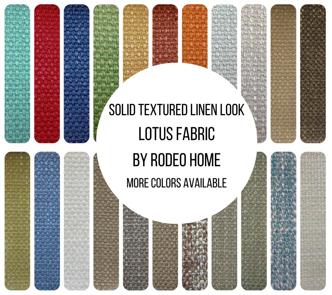 Lotus Fabric | Solid Textured Linen Look