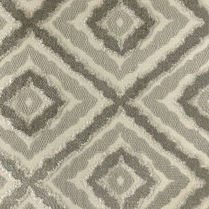 Brandis Fabric | Diamond Jacquard Velvet on Linen Look