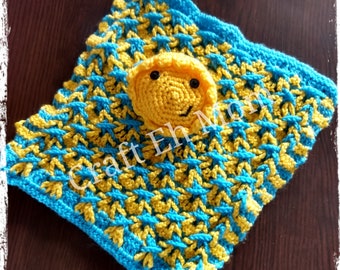 Sunshine Lovey, Security Blanket Crochet Pattern