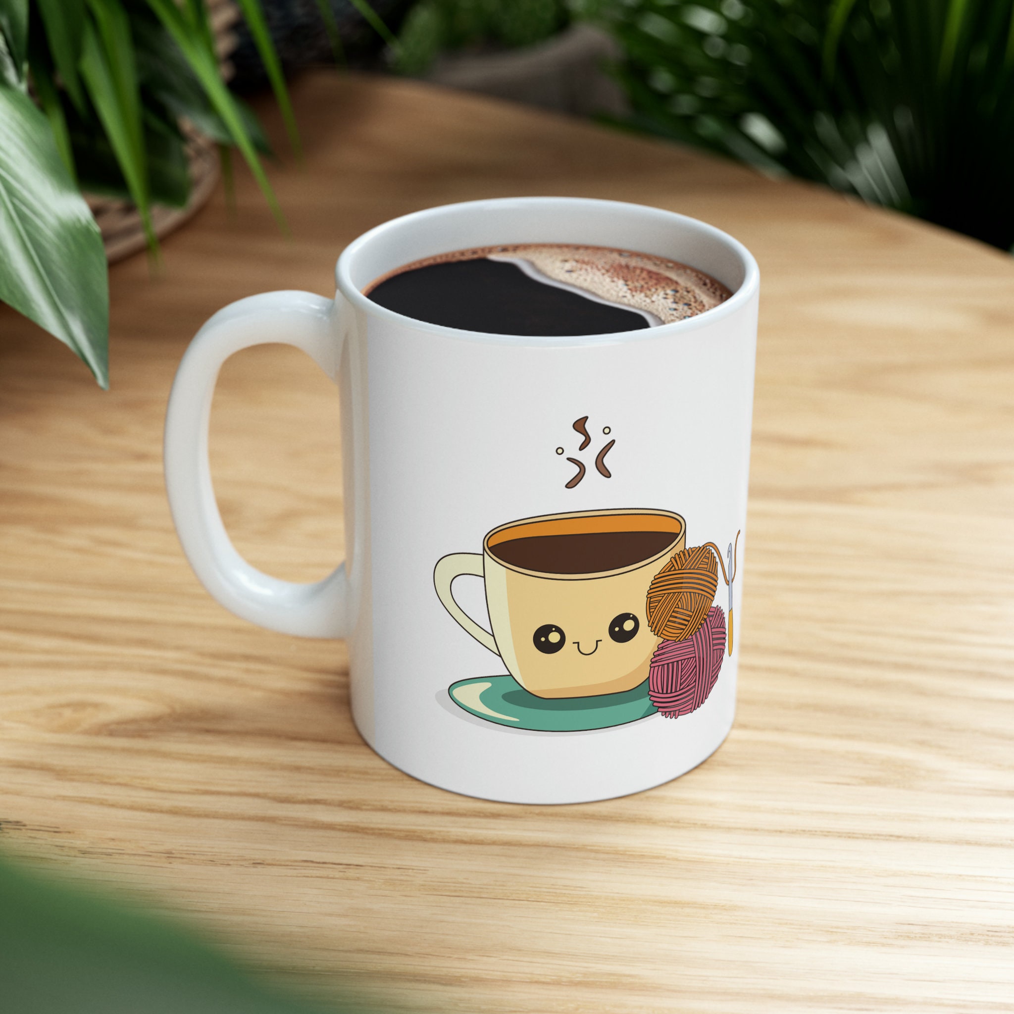 Tazza Da Caffè Per Uncinetto Con Frase Divertente - 330 Ml - Idea Regalo Per Appassionate Di Lana E Maglia