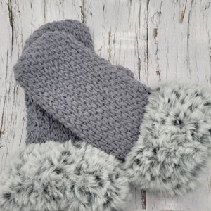 Gloves or Mittens, Soft and Cozy With Faux Fur, Classy Winter Gloves, Elegant Hand Warmers