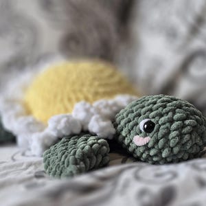Daisy Sea Turtle, Crochet flower turtle, Sea Lover Gift