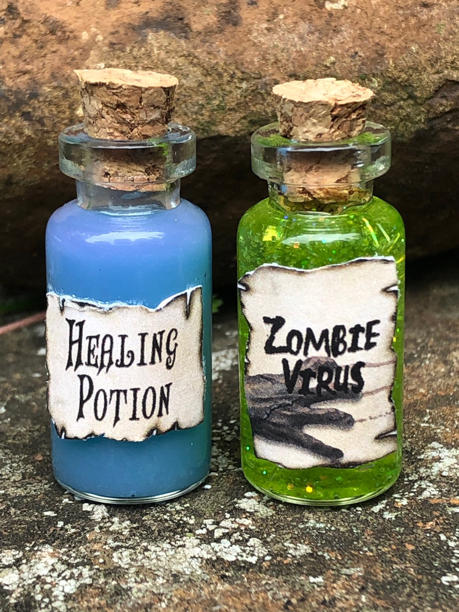 Zombie Potions / Biohazard Bottle / Healing Potion / Zombie Etsy
